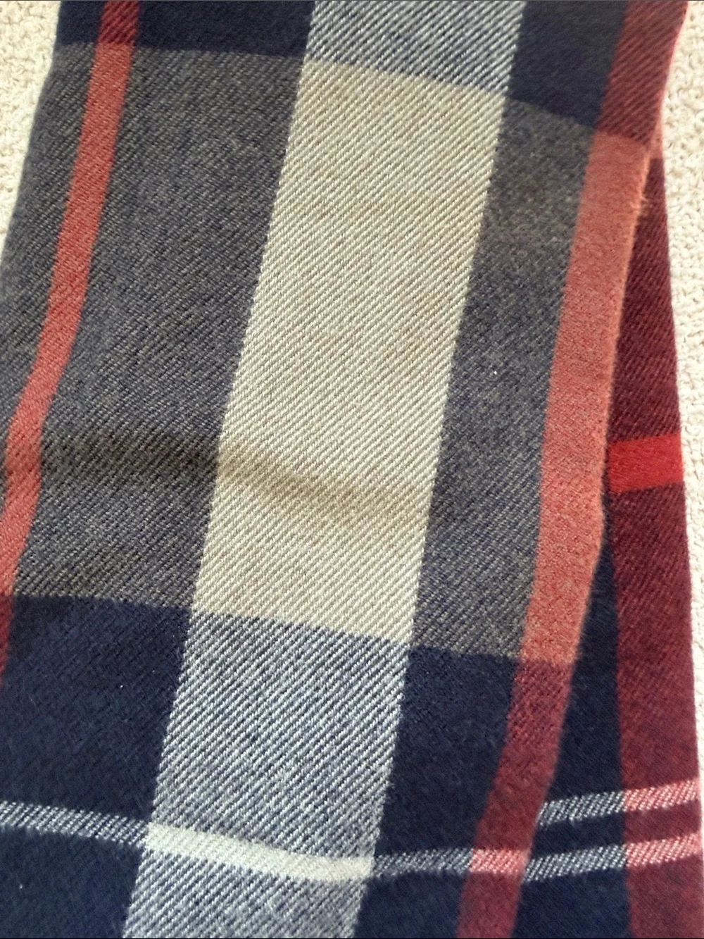 NWT Banana Republic Plaid Scarf - dark spiced rum